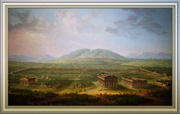 A View of Paestum by Antonio Joli by xzendor7